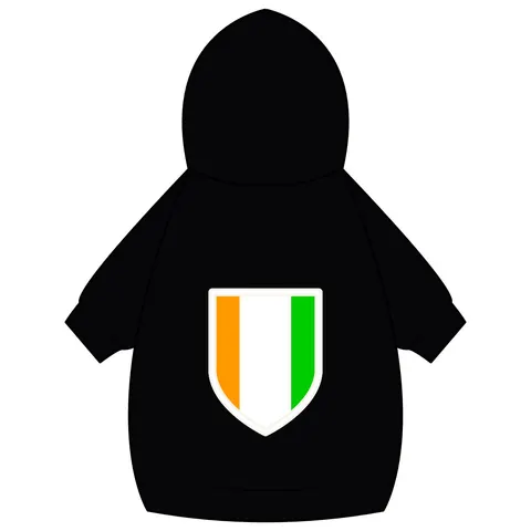 Côte d’Ivoire Orange White Green Pet Hoodie — back_dtf view