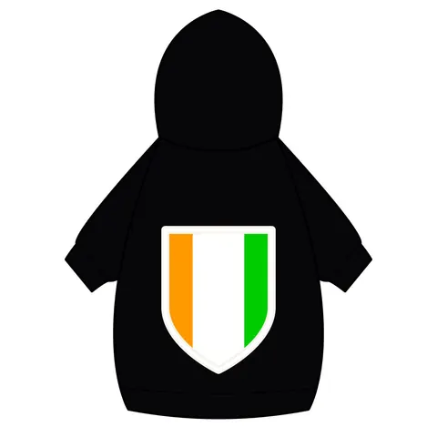 Côte d’Ivoire Orange White Green Pet Hoodie — back_dtf view