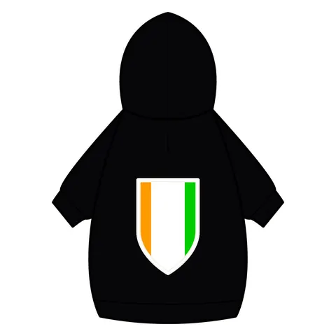 Côte d’Ivoire Orange White Green Pet Hoodie — back_dtf view