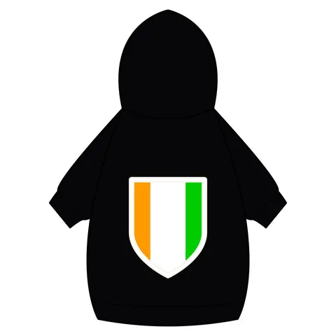 Côte d’Ivoire Orange White Green Pet Hoodie — back_dtf view