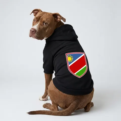 Namibia Diagonal Blue Red Green Pet Hoodie