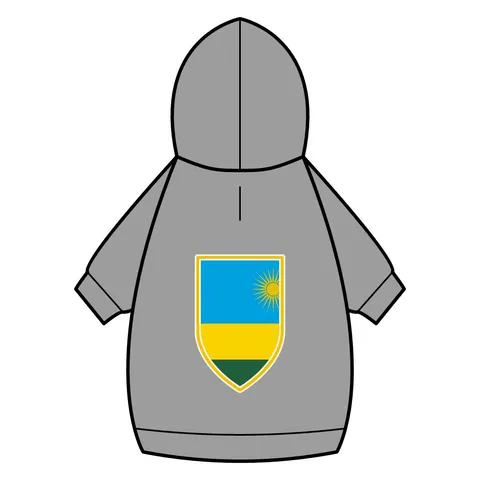 Rwanda Sky Blue & Sun Pet Hoodie — back_dtf view