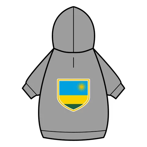 Rwanda Sky Blue & Sun Pet Hoodie — back_dtf view
