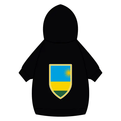 Rwanda Sky Blue & Sun Pet Hoodie — back_dtf view