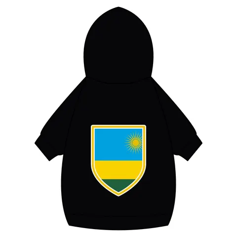 Rwanda Sky Blue & Sun Pet Hoodie — back_dtf view