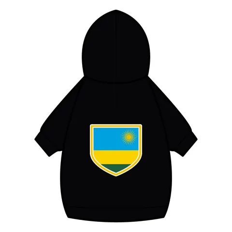 Rwanda Sky Blue & Sun Pet Hoodie — back_dtf view