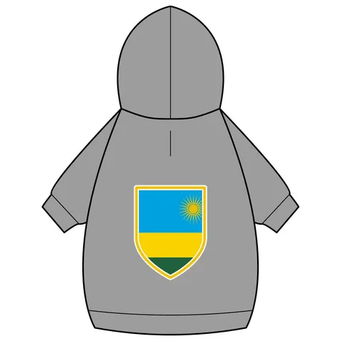 Rwanda Sky Blue & Sun Pet Hoodie — back_dtf view