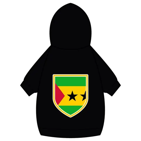 São Tomé & Príncipe Stars & Stripes Pet Hoodie — back_dtf view
