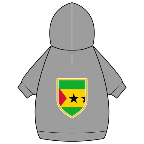 São Tomé & Príncipe Stars & Stripes Pet Hoodie — back_dtf view