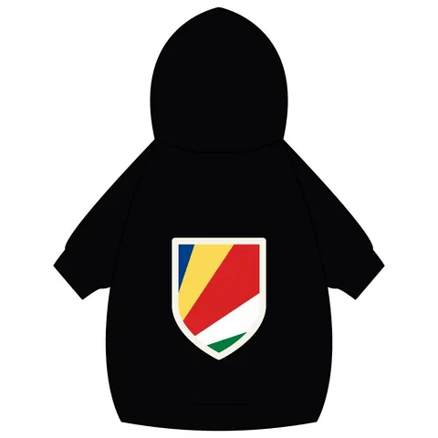 Seychelles Color Fan Pet Hoodie — back_dtf view