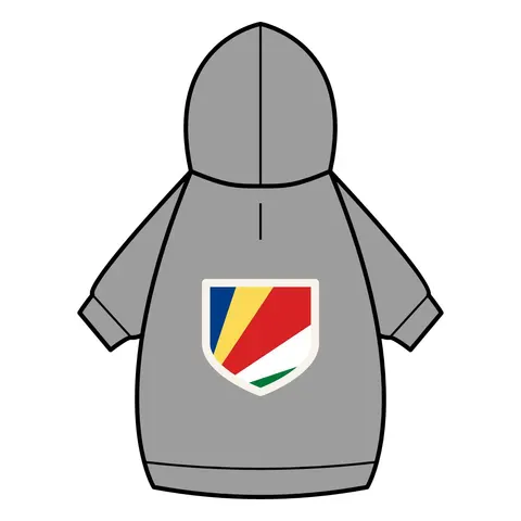 Seychelles Color Fan Pet Hoodie — back_dtf view