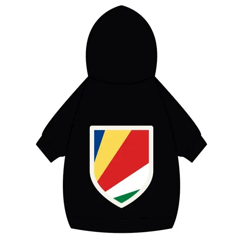 Seychelles Color Fan Pet Hoodie — back_dtf view