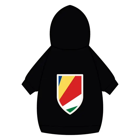 Seychelles Color Fan Pet Hoodie — back_dtf view