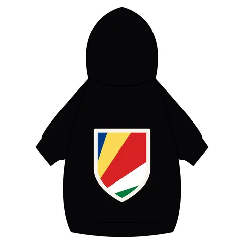 Seychelles Color Fan Pet Hoodie — back_dtf view