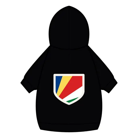 Seychelles Color Fan Pet Hoodie — back_dtf view