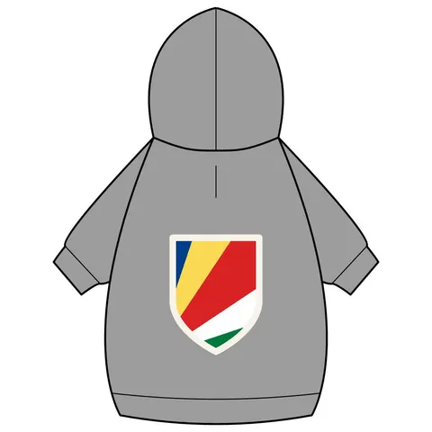 Seychelles Color Fan Pet Hoodie — back_dtf view