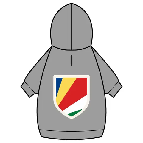 Seychelles Color Fan Pet Hoodie — back_dtf view