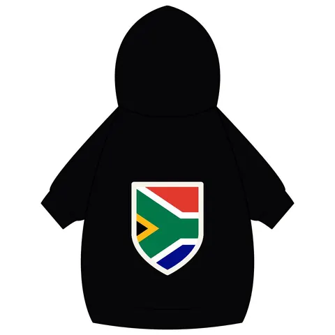 South Africa Rainbow Y Pattern Pet Hoodie — back_dtf view