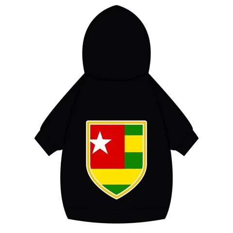 Togo Green Yellow Stripes Pet Hoodie — back_dtf view