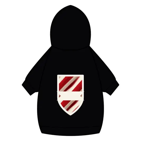 Holiday Candy Cane Twist Pet Hoodie — back_dtf view