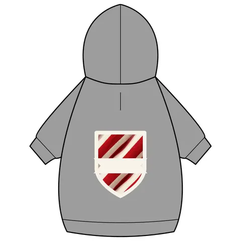 Holiday Candy Cane Twist Pet Hoodie — back_dtf view