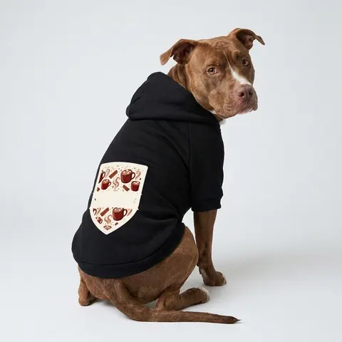 Holiday Hot Cocoa & Marshmallows Pet Hoodie