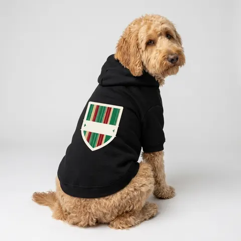 Holiday Gift Wrap Stripes Pet Hoodie