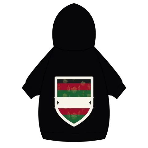 Holiday Kwanzaa Karamu Colors Pet Hoodie — back_dtf view
