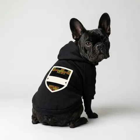 Holiday Kwanzaa Kente Border Pet Hoodie