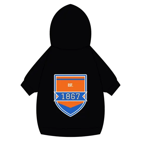 Morgan State 1867 Orange & Royal Pet Hoodie — back_dtf view