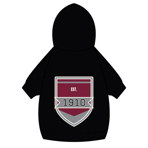 NC Central 1910 Maroon & Grey Pet Hoodie — back_dtf view