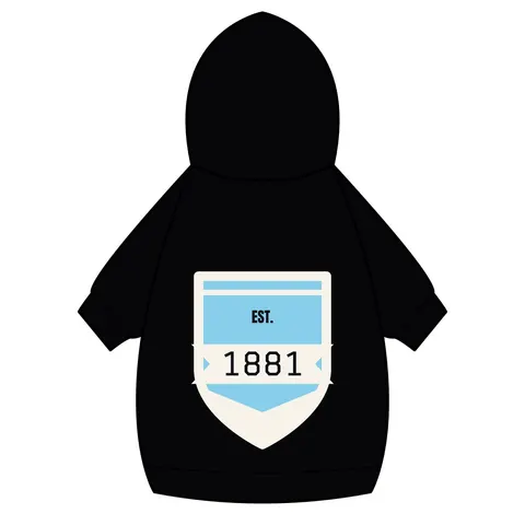 Spelman 1881 Sky Blue Elegance Pet Hoodie — back_dtf view