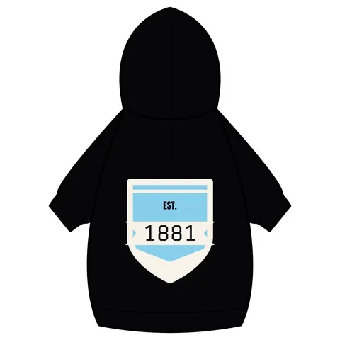 Spelman 1881 Sky Blue Elegance Pet Hoodie — back_dtf view