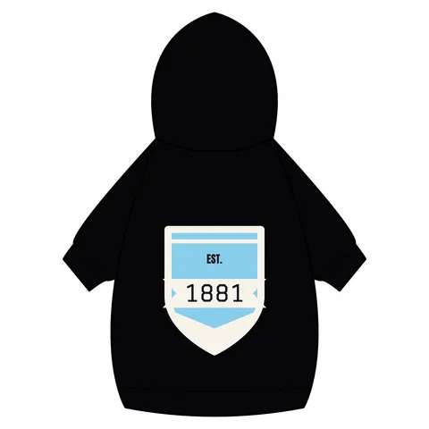 Spelman 1881 Sky Blue Elegance Pet Hoodie — back_dtf view