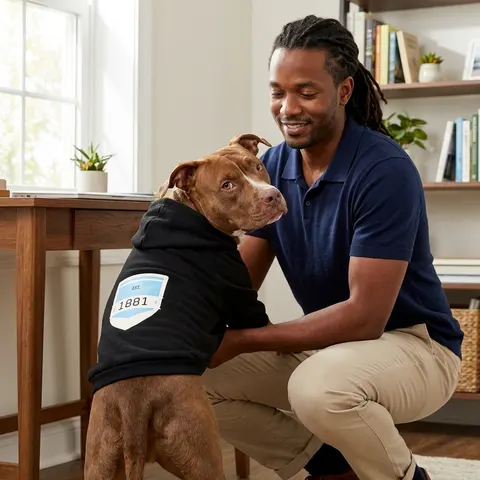 Spelman 1881 Sky Blue Elegance Pet Hoodie