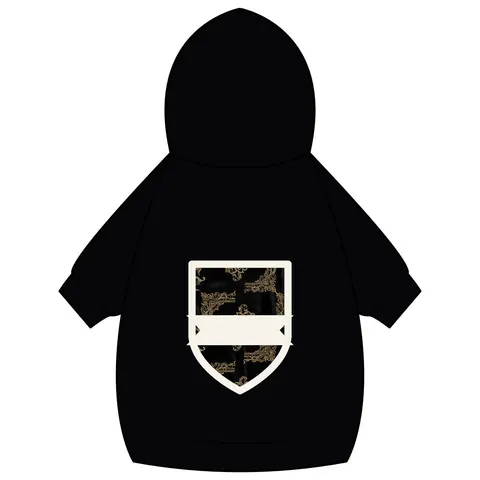 Trap Renaissance Gold Frame Pet Hoodie — back_dtf view