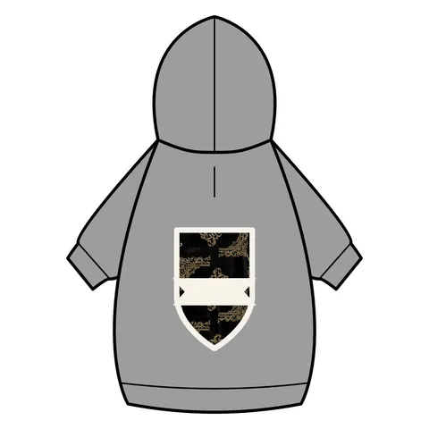 Trap Renaissance Gold Frame Pet Hoodie — back_dtf view