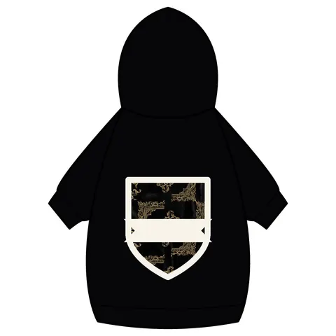 Trap Renaissance Gold Frame Pet Hoodie — back_dtf view