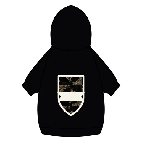 Trap Renaissance Gold Frame Pet Hoodie — back_dtf view