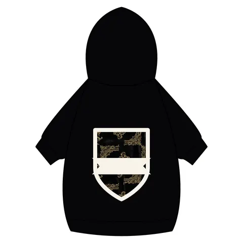 Trap Renaissance Gold Frame Pet Hoodie — back_dtf view