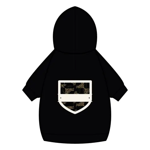 Trap Renaissance Gold Frame Pet Hoodie — back_dtf view