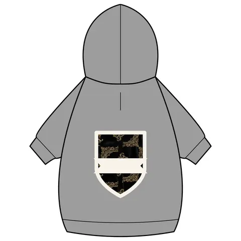 Trap Renaissance Gold Frame Pet Hoodie — back_dtf view