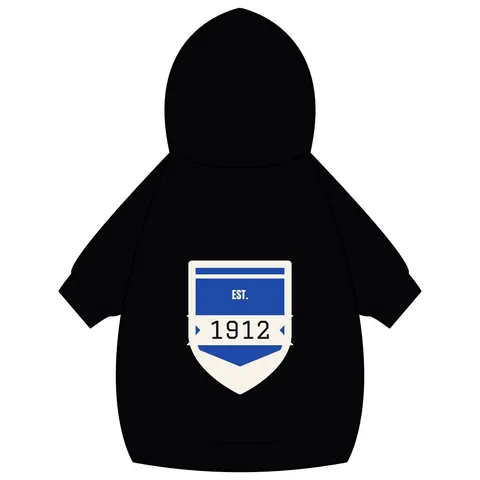 Tennessee State 1912 Royal Pattern Pet Hoodie — back_dtf view