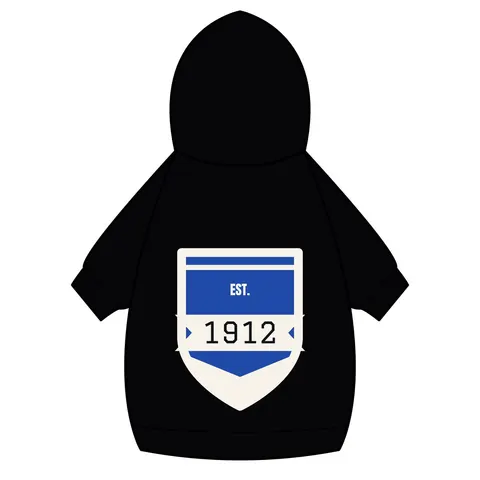 Tennessee State 1912 Royal Pattern Pet Hoodie — back_dtf view