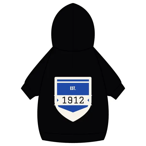 Tennessee State 1912 Royal Pattern Pet Hoodie — back_dtf view