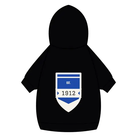 Tennessee State 1912 Royal Pattern Pet Hoodie — back_dtf view
