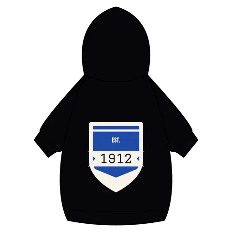 Tennessee State 1912 Royal Pattern Pet Hoodie — back_dtf view