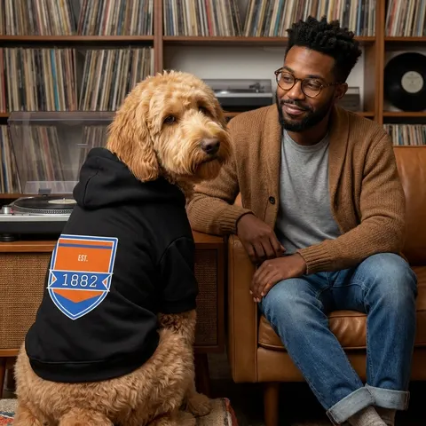 Virginia State 1882 Orange & Blue Pet Hoodie