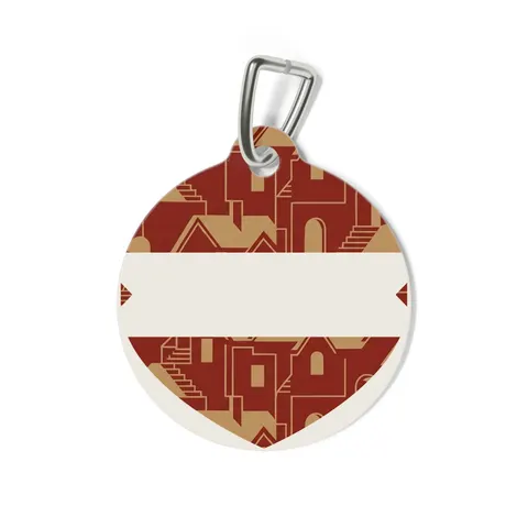 Brooklyn Bed-Stuy Blocks Pet Tag — back view