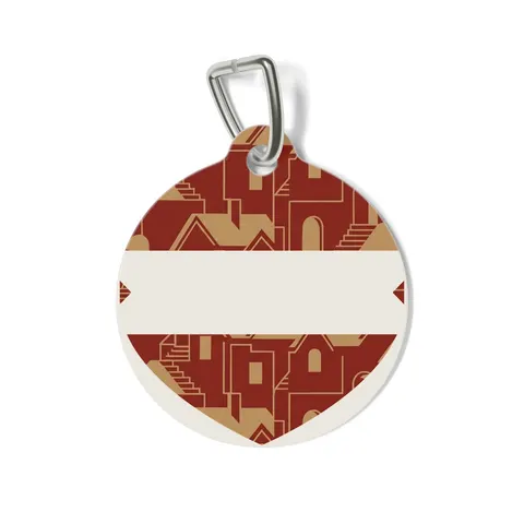 Brooklyn Bed-Stuy Blocks Pet Tag — front view